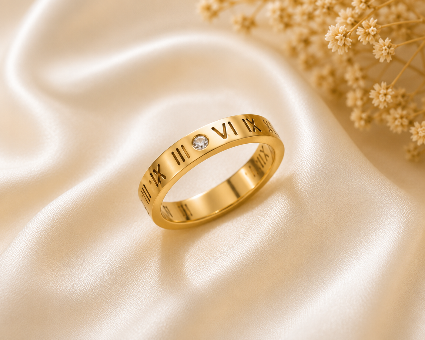 Aurora Roman Gold Ring(size7,8,9)