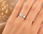 Grace Princess Diamond-Look Ring(size7,8,)