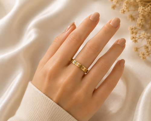 Aurora Roman Gold Ring(size7,8,9)